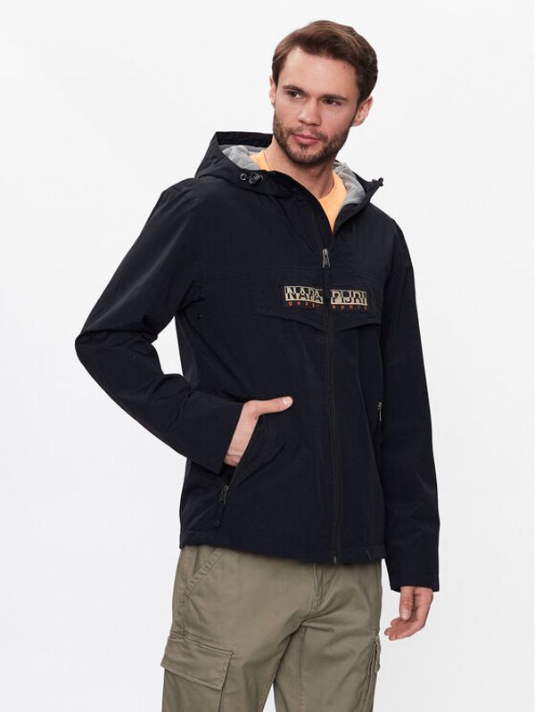 Napapijri Napapijri Prijelazna jakna Rainforest Open NP0A4H2O Crna Regular Fit