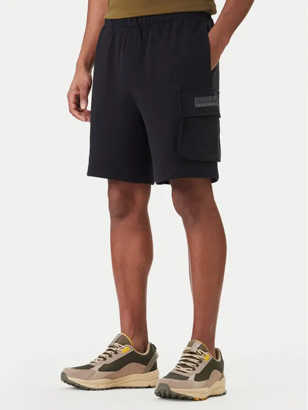 Napapijri Napapijri Sportske kratke hlače N-Box Logo Cargo NP0A4I59 Crna Regular Fit