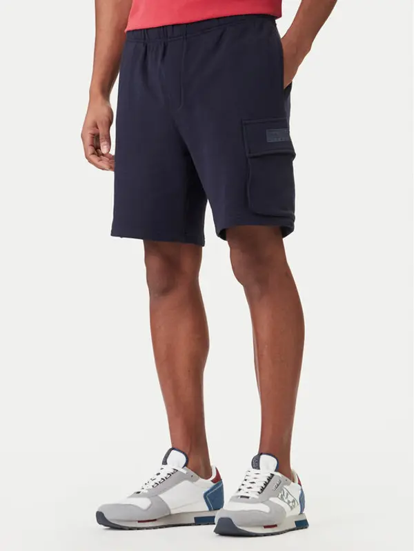 Napapijri Napapijri Sportske kratke hlače N-Box Logo Cargo NP0A4I59 Tamnoplava Regular Fit
