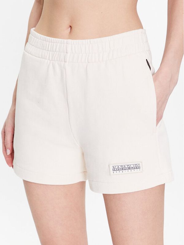 Napapijri Napapijri Sportske kratke hlače N-Morgex NP0A4GXI Écru Regular Fit