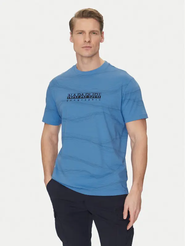 Napapijri Napapijri T-shirt B-Cellini NP0A4ILS Plava Regular Fit