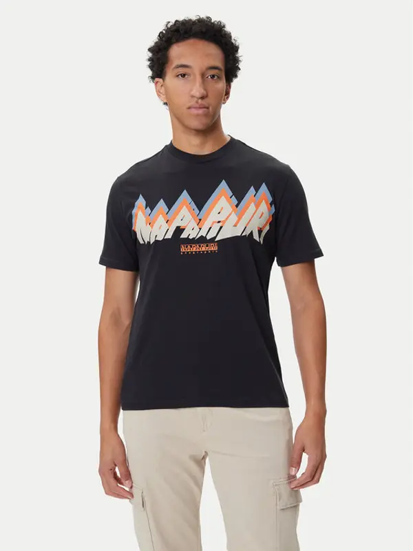 Napapijri Napapijri T-shirt Fiemme NP0A88T5 Crna Regular Fit