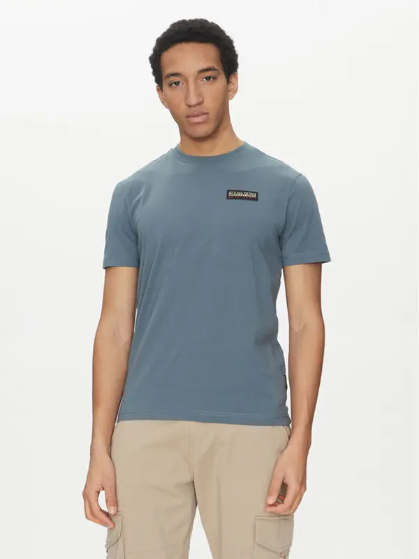 Napapijri Napapijri T-shirt Iaato NP0A4HFZ Plava Regular Fit