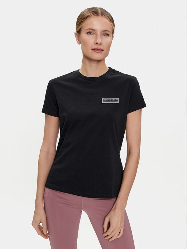 Napapijri Napapijri T-shirt Iaato NP0A4HWU Crna Regular Fit
