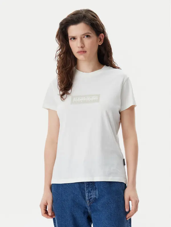 Napapijri Napapijri T-shirt NP0A4IP1 Bijela Regular Fit