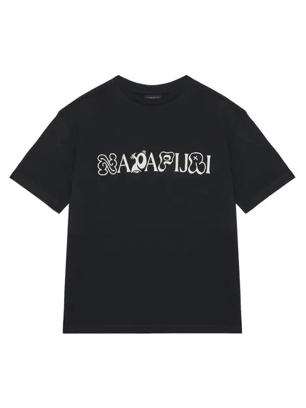 Napapijri Napapijri T-shirt S-Acadia NP0A8B3J Crna Loose Fit