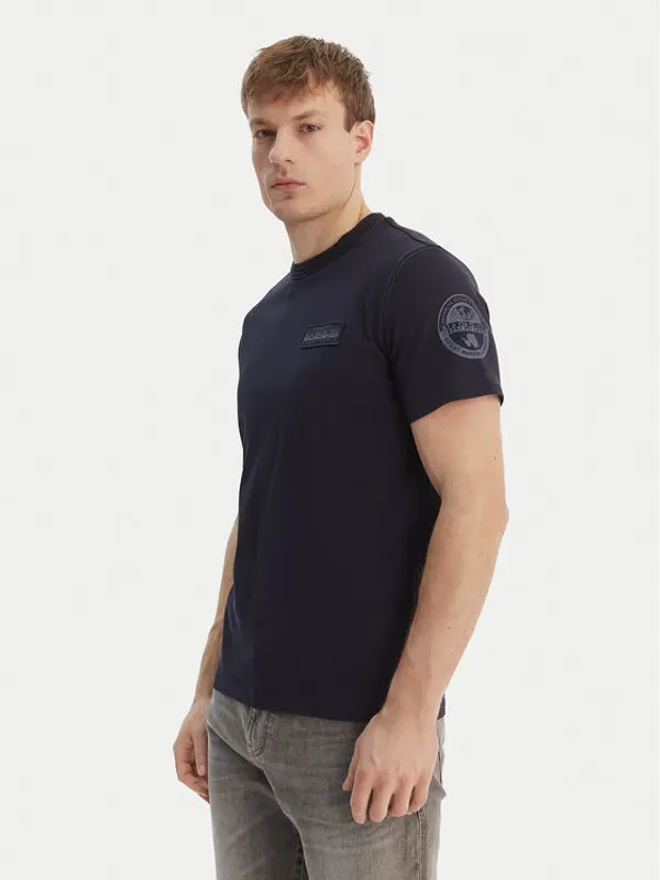Napapijri Napapijri T-shirt S-Amundsen NP0A4IN8 Tamnoplava Regular Fit