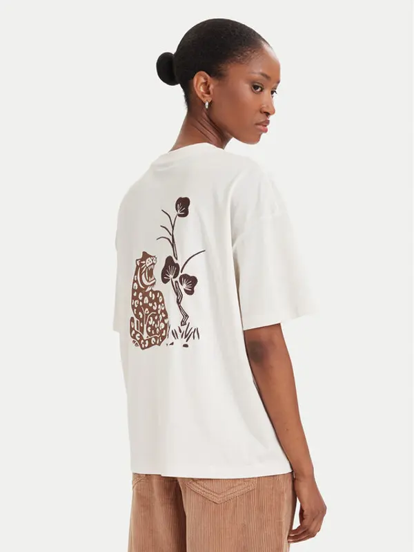 Napapijri Napapijri T-shirt S-Aral NP0A8A6N Krem Regular Fit