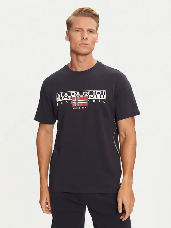 Napapijri Napapijri T-shirt S-Aylmer NP0A4HTO Tamnoplava Regular Fit