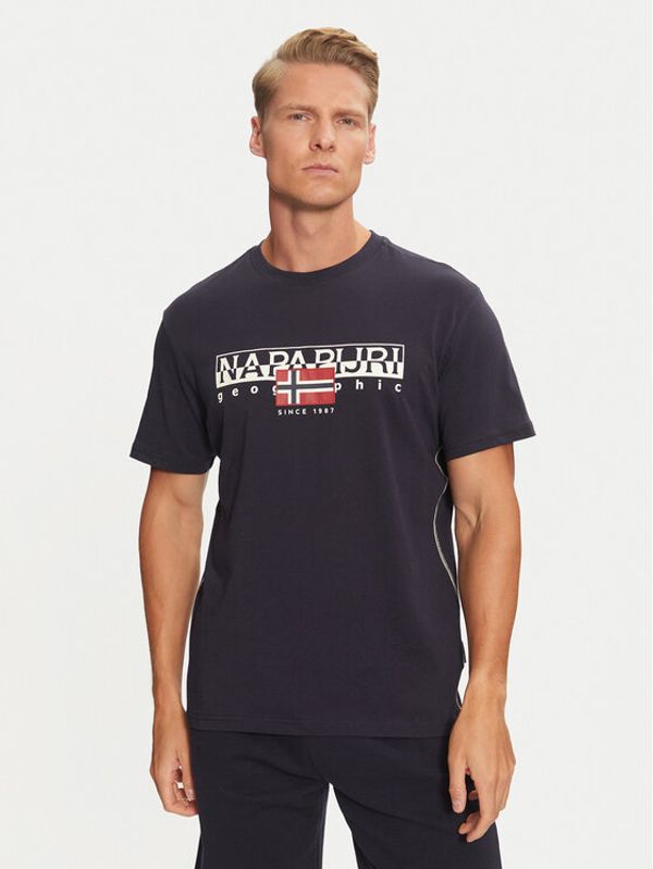 Napapijri Napapijri T-shirt S-Aylmer NP0A4HTO Tamnoplava Regular Fit