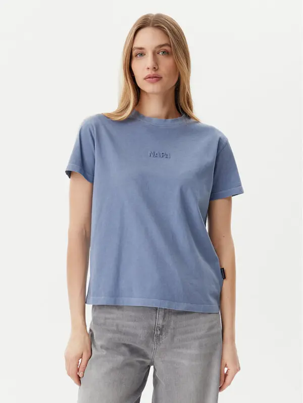 Napapijri Napapijri T-shirt S-Azure NP0A4IG3 Plava Regular Fit