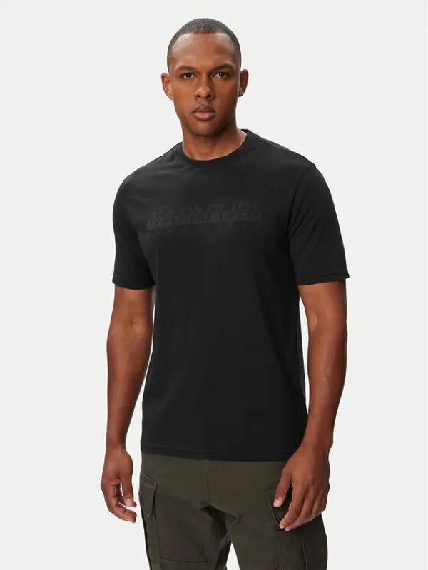 Napapijri Napapijri T-shirt S-Bollo SS 3 NP0A8BAF Crna Regular Fit