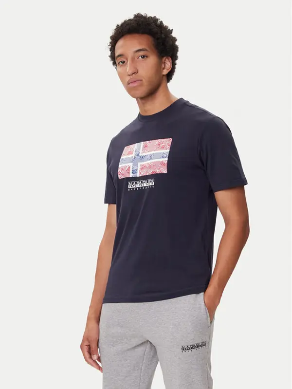 Napapijri Napapijri T-shirt S-Drapeau Ss NP0A891K Tamnoplava Regular Fit