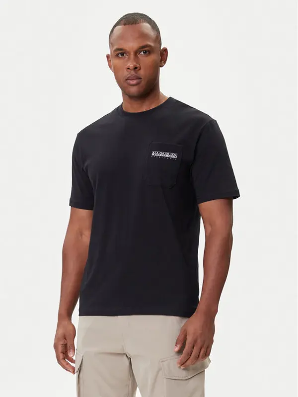 Napapijri Napapijri T-shirt S-Fanes NP0A88SE Crna Regular Fit