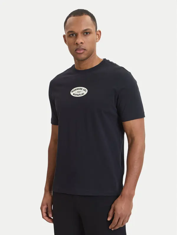 Napapijri Napapijri T-shirt S-Flint NP0A4FZZ Crna Regular Fit