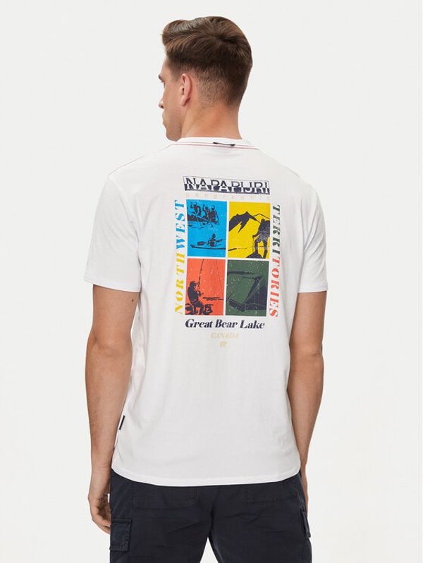 Napapijri Napapijri T-shirt S-Gras NP0A4HQN Bijela Regular Fit