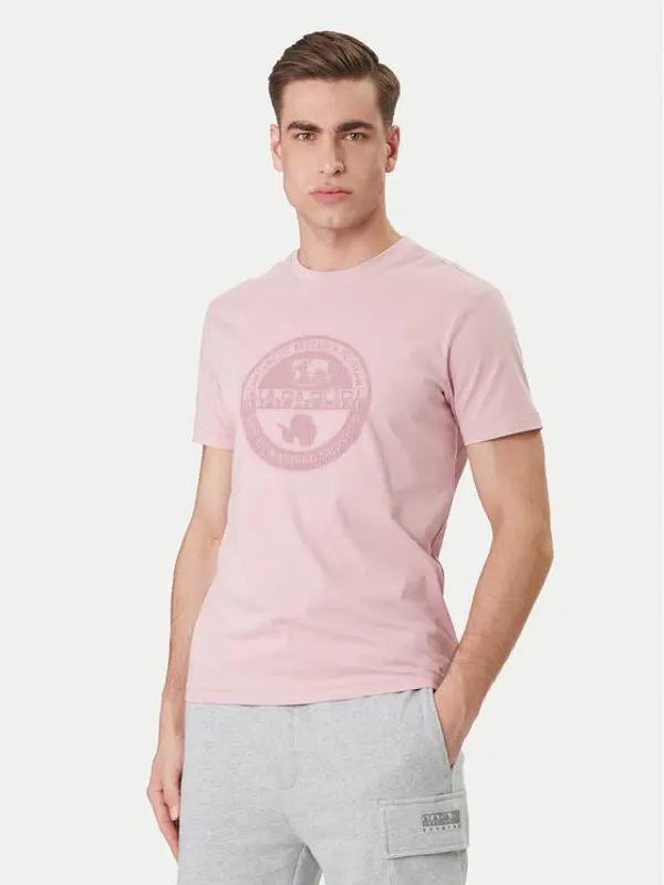 Napapijri Napapijri T-shirt S-Mahsa NP0A4FZB Ružičasta Regular Fit