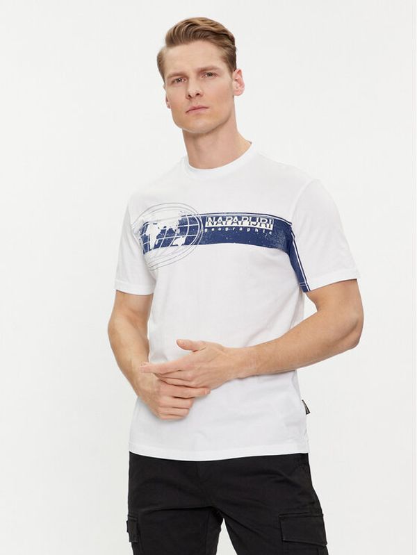 Napapijri Napapijri T-shirt S-Manta NP0A4HQH Bijela Regular Fit