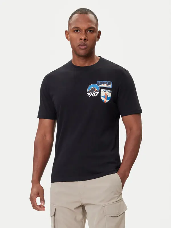 Napapijri Napapijri T-shirt S-Montepiana NP0A88SV Crna Regular Fit