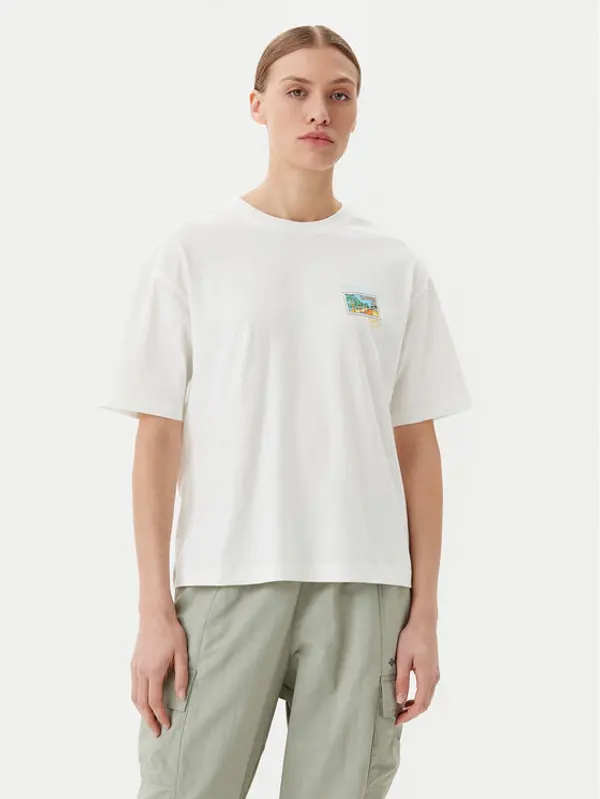 Napapijri Napapijri T-shirt S-Nice NP0A4IG4 Écru Regular Fit