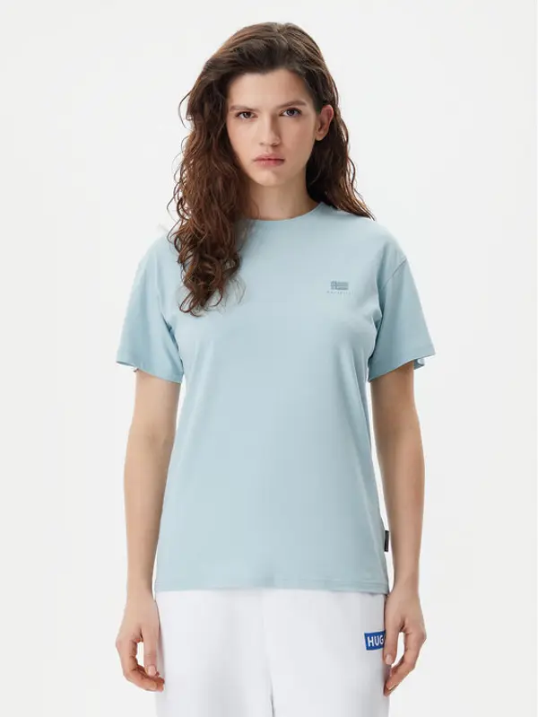 Napapijri Napapijri T-shirt S-Nina NP0A4H87 Svijetloplava Regular Fit