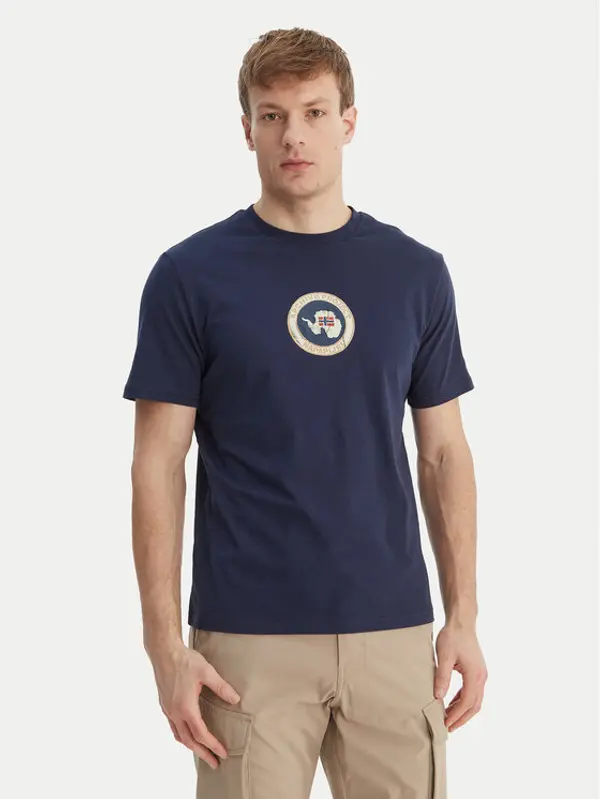 Napapijri Napapijri T-shirt S-Phos NP0A4G5A Tamnoplava Relaxed Fit