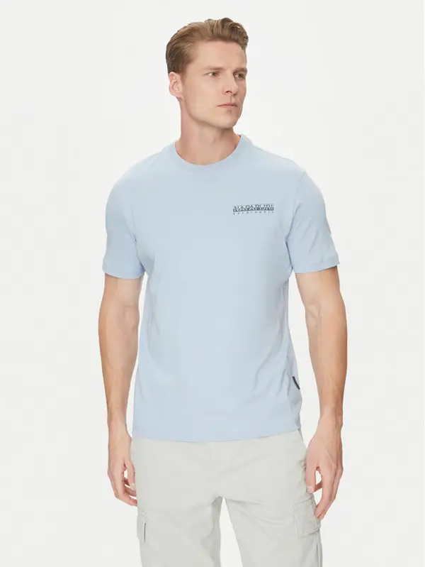 Napapijri Napapijri T-shirt S-Sovana NP0A4IE4 Svijetloplava Regular Fit