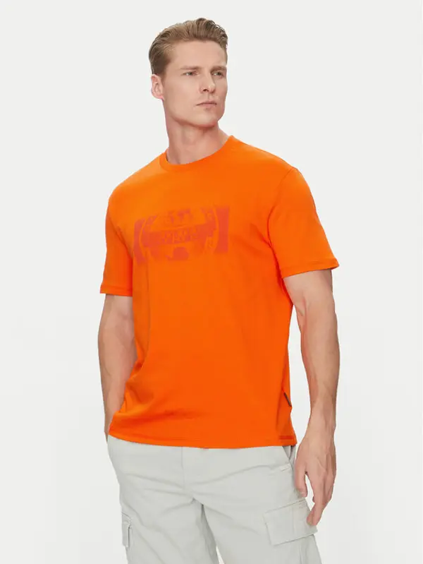 Napapijri Napapijri T-shirt S-Vanni NP0A4IEA Narančasta Regular Fit
