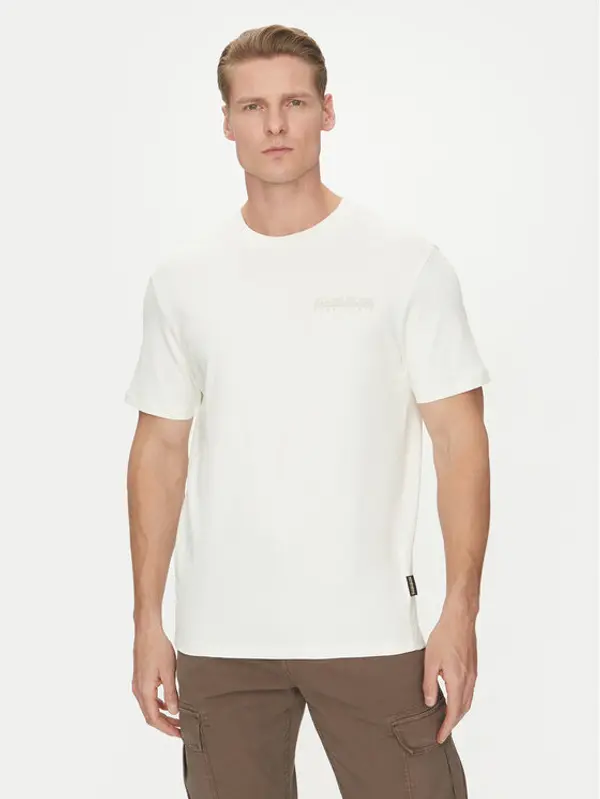 Napapijri Napapijri T-shirt S-Vanni NP0A4IED Bijela Regular Fit