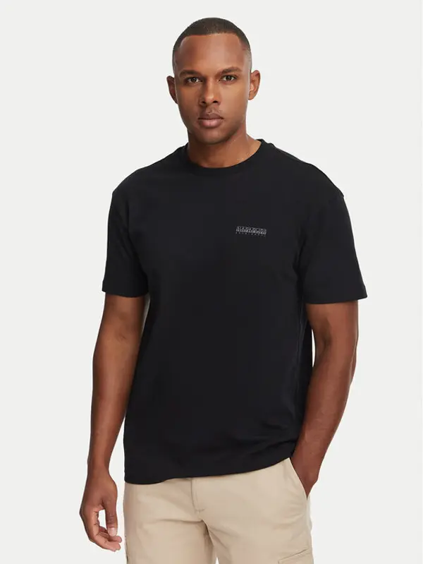 Napapijri Napapijri T-shirt Yourte NP0A8AU2 Crna Relaxed Fit