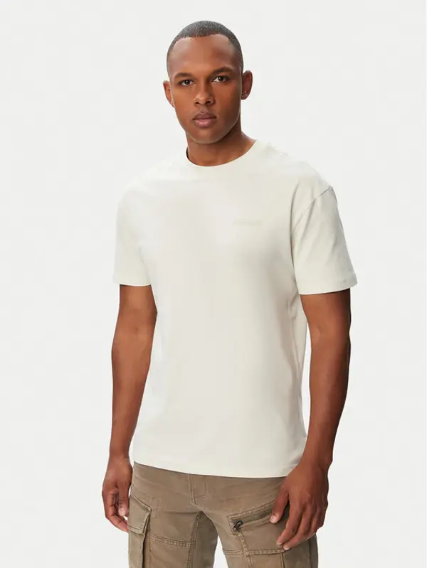 Napapijri Napapijri T-shirt Yourte NP0A8AU2 Krem Relaxed Fit