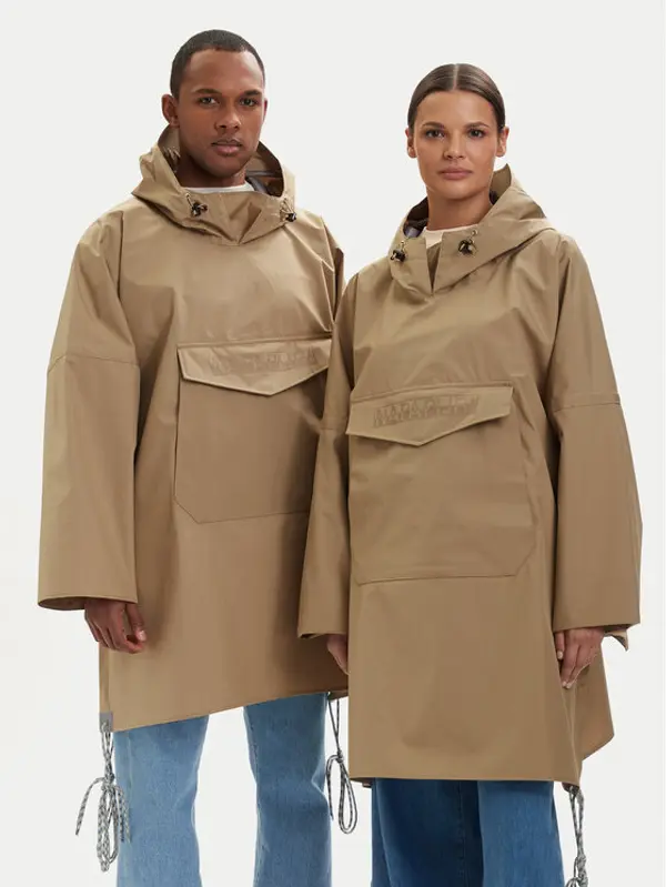 Napapijri Napapijri Vodootporna jakna A-Raincape L NP0A4H4DN2D1 Bež Oversize
