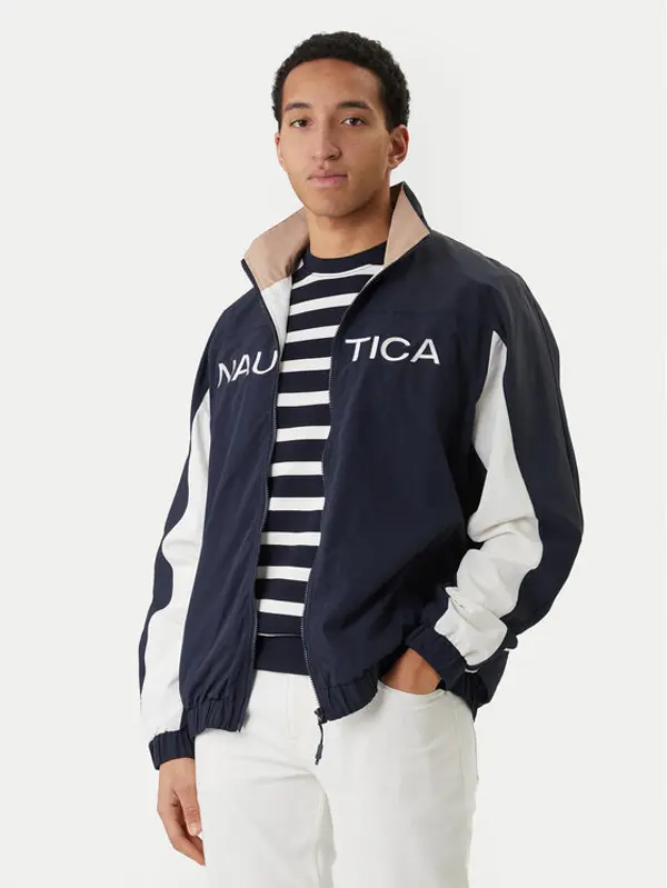 Nautica Nautica Prijelazna jakna Cameron Fz NCC04495 Tamnoplava Regular Fit