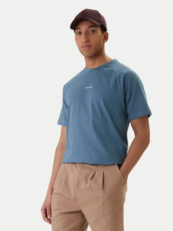 Nautica Nautica T-shirt NCC04498 Plava Regular Fit