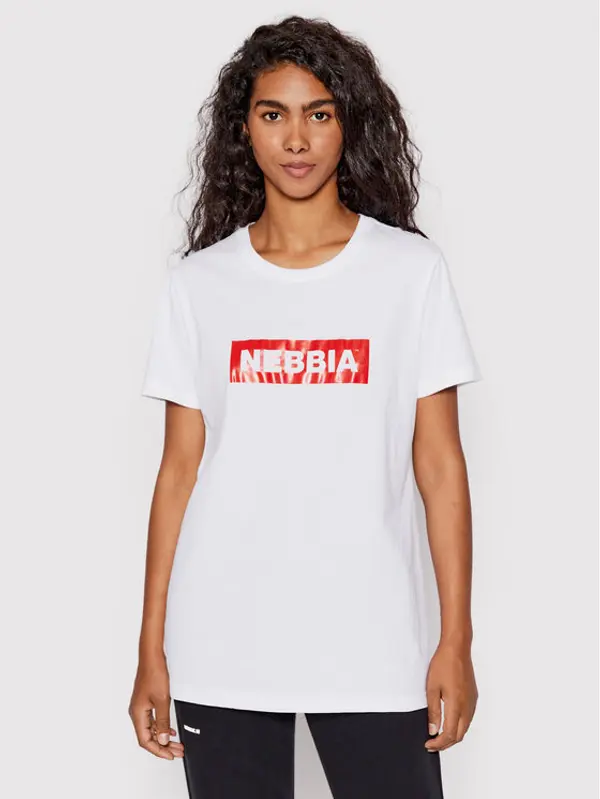 NEBBIA NEBBIA T-shirt 592 Bijela Regular Fit