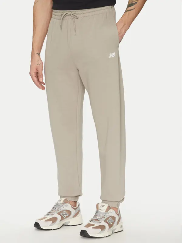 New Balance New Balance Donji dio trenerke Essentials MP41519 Bež Relaxed Fit