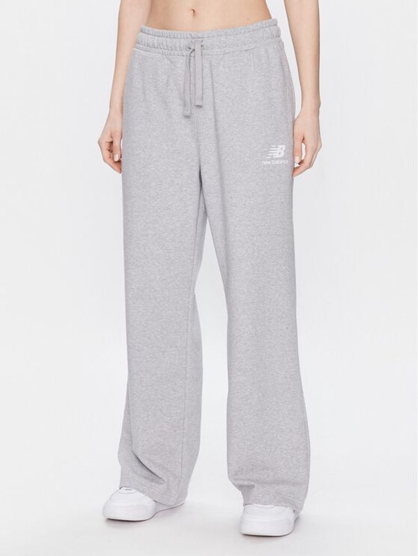 New Balance New Balance Donji dio trenerke Essentials Stacked Logo French Terry WP31516 Siva Relaxed Fit