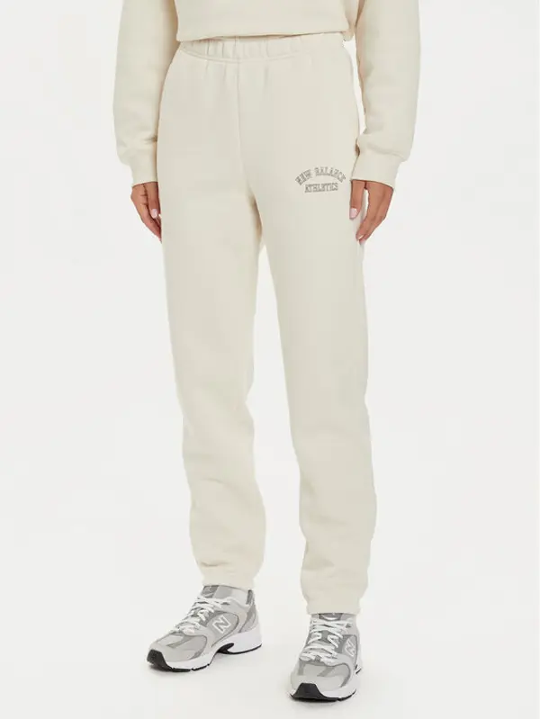 New Balance New Balance Donji dio trenerke WP43500 Bež Relaxed Fit