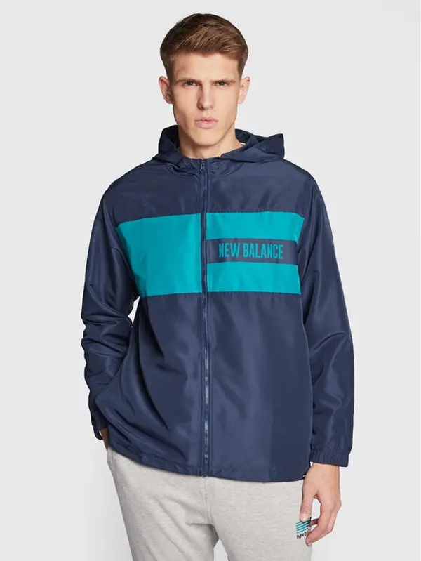 New Balance New Balance Jakna protiv vjetra MJ23900 Tamnoplava Relaxed Fit