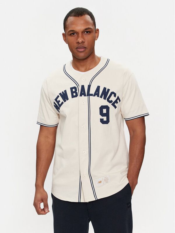 New Balance New Balance Košulja Greatest Hits MT41512 Bež Relaxed Fit