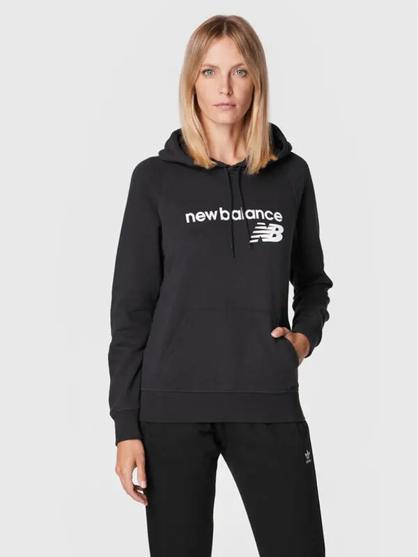New Balance New Balance Majica dugih rukava Classic Core Fleece WT03810 Crna Relaxed Fit