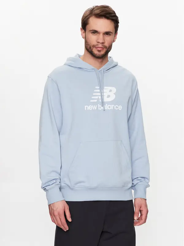 New Balance New Balance Majica dugih rukava MT31537 Svijetloplava Relaxed Fit
