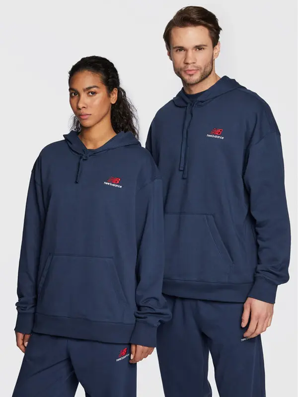 New Balance New Balance Majica dugih rukava Unisex UT21500 Tamnoplava Relaxed Fit
