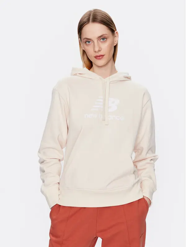 New Balance New Balance Majica dugih rukava WT31533 Bež Relaxed Fit