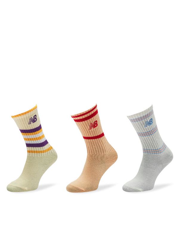 New Balance New Balance Set od 3 para dječjih visokih čarapa LAS49363 Šarena