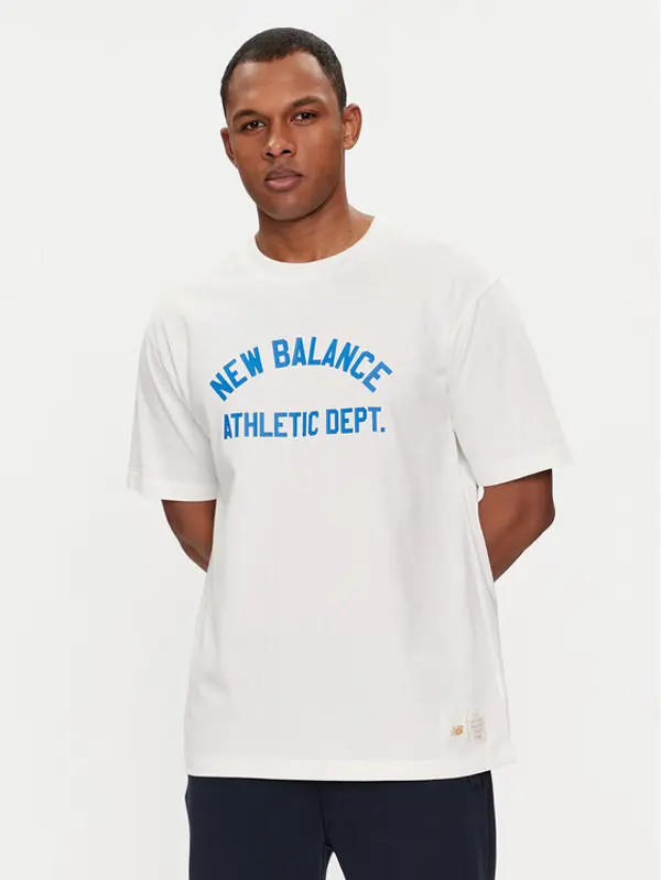 New Balance New Balance T-shirt Greatest Hits MT41514 Bijela Relaxed Fit