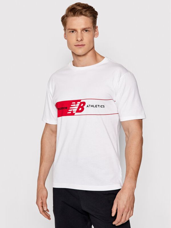 New Balance New Balance T-shirt MT01510 Bijela Relaxed Fit