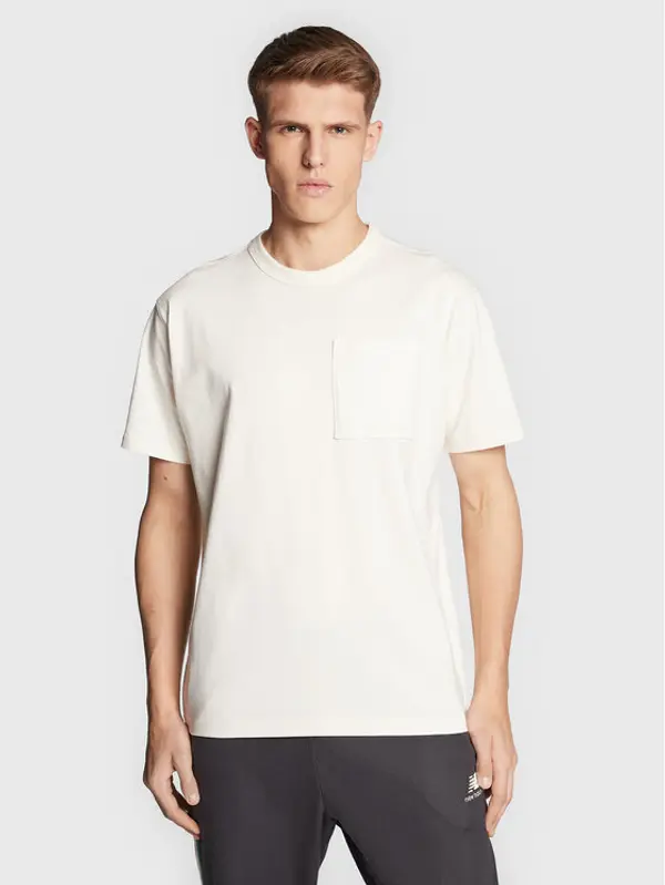 New Balance New Balance T-shirt MT23567 Écru Relaxed Fit