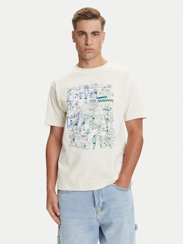 New Balance New Balance T-shirt MT53916 Écru Regular Fit
