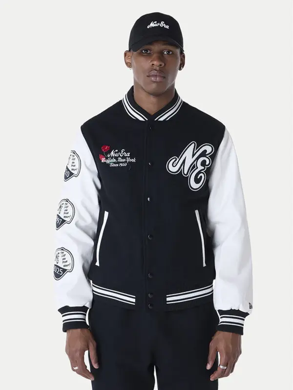 new era New Era Bomber Essential Black Varsity 60596264 Crna Regular Fit